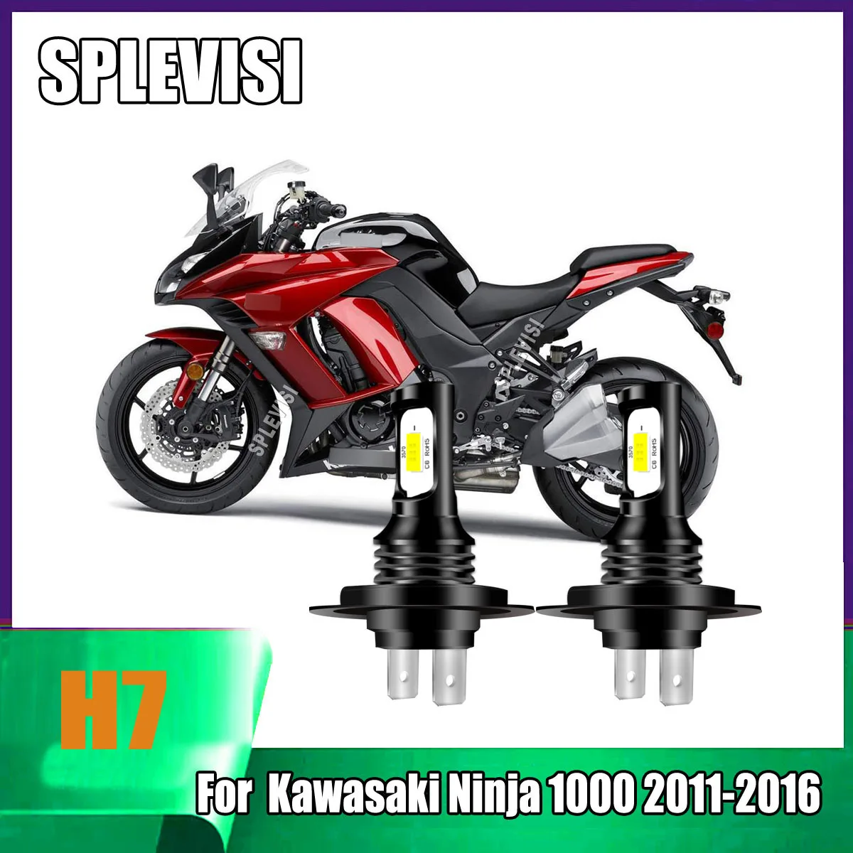 2x H7 White LED Motorcylce Headlight Bulbs ensuring clear and reliable road lighting For Kawasaki Ninja 1000 2011 2012 2013-2016
2x H7 White LED Motorcylce Headlight Bulbs ensuring clear and reliable road lighting For Kawasaki Ninja 1000 2011 2012 2013-2016