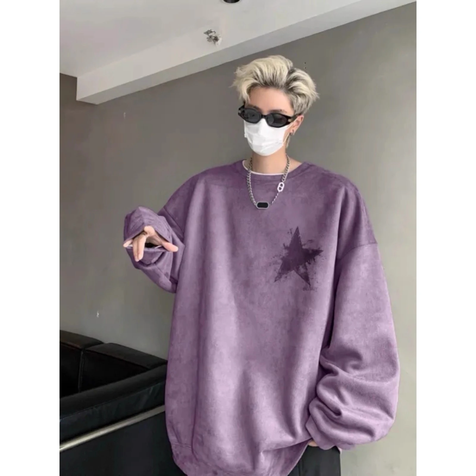 plus Size 300 Pou American Sle Suede round Ne Sweatirt ex Autumn Winter Heavy Street Loose Versatile Warm Top
plus Size 300 Pou American Sle Suede round Ne Sweatirt ex Autumn Winter Heavy Street Loose Versatile Warm Top