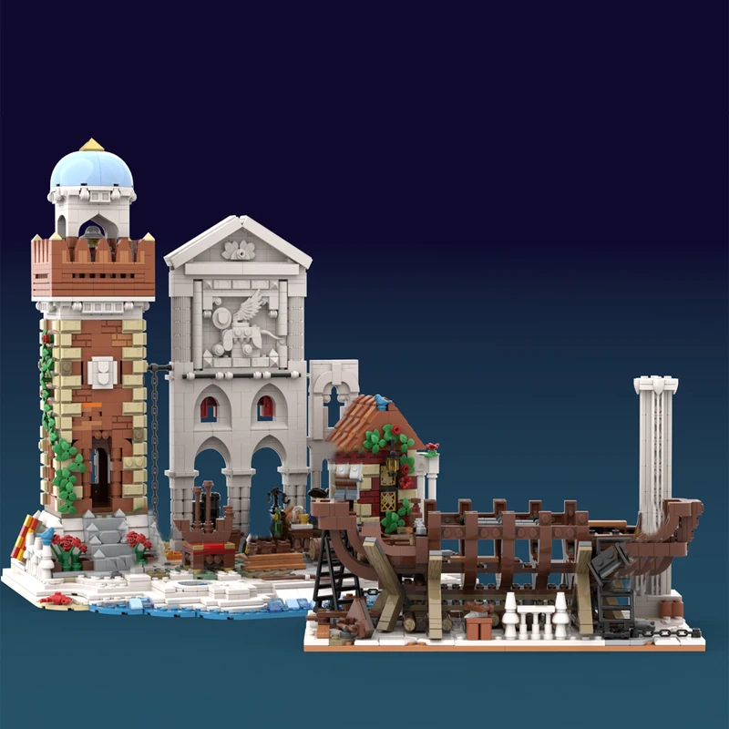 3168PCS MOC European Medieval Street View Shipwright factory Building model creative ideas Retro child Toy Birthday Gift blocks
3168PCS MOC European Medieval Street View Shipwright factory Building model creative ideas Retro child Toy Birthday Gift blocks
