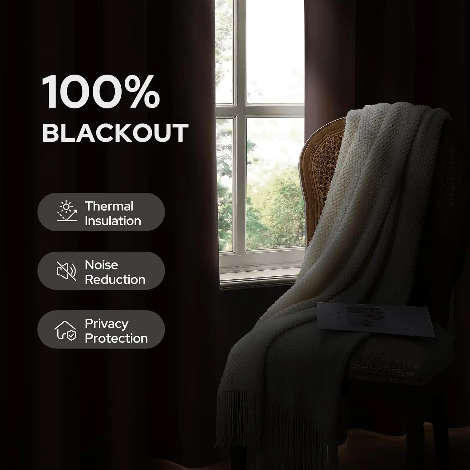 Homeideas 100% Blush Pink Linen Blackout Curtains For Bedroom, 52 X 96 Inch Length 2 Panels Faux Linen Thermal Insulated Black
Homeideas 100% Blush Pink Linen Blackout Curtains For Bedroom, 52 X 96 Inch Length 2 Panels Faux Linen Thermal Insulated Black