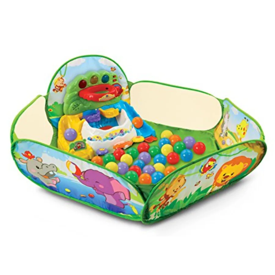 Ball pit for indoor play areas, made of soft plastic, green color, features drop-and-pop sensory stimulation
Ball pit for indoor play areas, made of soft plastic, green color, features drop-and-pop sensory stimulation