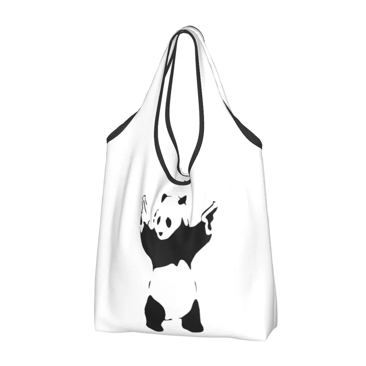 Banksy Panda Portable Tote Shopping Bags Foldable Shopper Bag Grocery Handbag Shoulder Bag
Banksy Panda Portable Tote Shopping Bags Foldable Shopper Bag Grocery Handbag Shoulder Bag