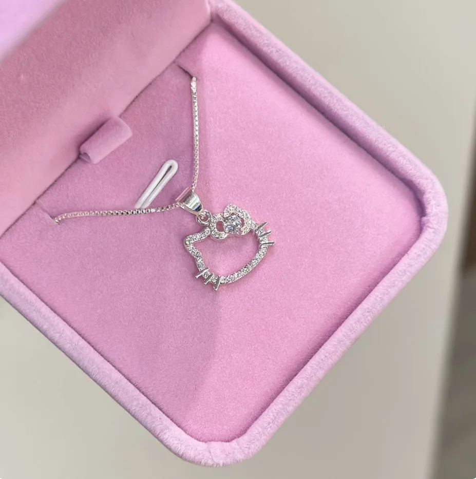 Hello Kitty Women Necklace Anime Jewelry Pendant Kawaii Cat Charms Accessories Alloy Hanging Neck Chain Pendant Birthday Gift
Hello Kitty Women Necklace Anime Jewelry Pendant Kawaii Cat Charms Accessories Alloy Hanging Neck Chain Pendant Birthday Gift