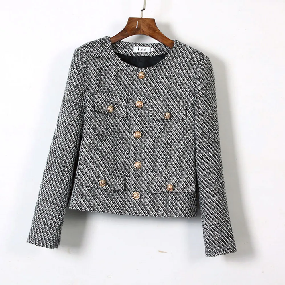 French Small Fragrance Short Coat Women's Spring Autumn 2025 New Chic Gentle Fashion Long Sleeve Lady Tweed Jacket
French Small Fragrance Short Coat Women's Spring Autumn 2025 New Chic Gentle Fashion Long Sleeve Lady Tweed Jacket