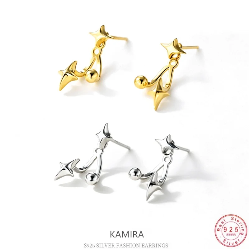 KAMIRA 925 Sterling Silver Star Stud Earrings Double Star Climber Earrings Dainty Minimalist Piercing Jewelry for Women
KAMIRA 925 Sterling Silver Star Stud Earrings Double Star Climber Earrings Dainty Minimalist Piercing Jewelry for Women