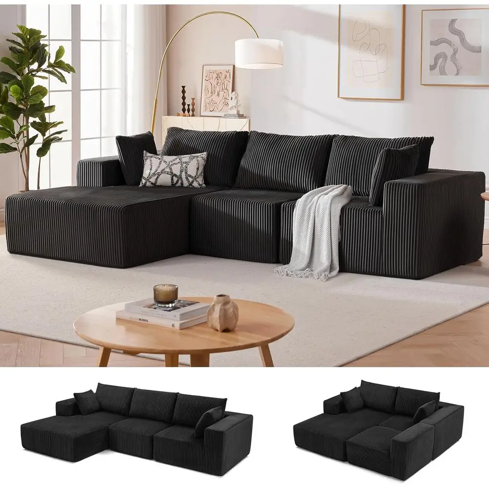 Deep Seated Cloud-Inspired Sectional Sofa with Chaise for Living Room and Bedroom
Deep Seated Cloud-Inspired Sectional Sofa with Chaise for Living Room and Bedroom