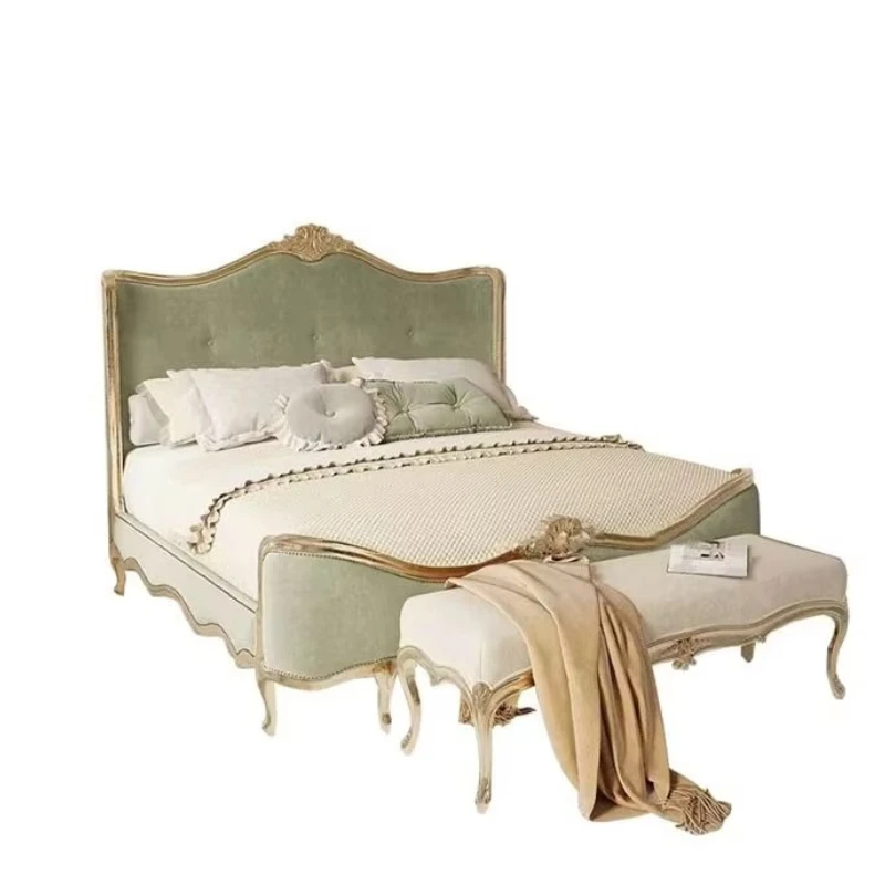Современная светлая роскошная дворец-спальня, высококачественная резная двуспальная кровать из цельного дерева
Современная светлая роскошная дворец-спальня, высококачественная резная двуспальная кровать из цельного дерева