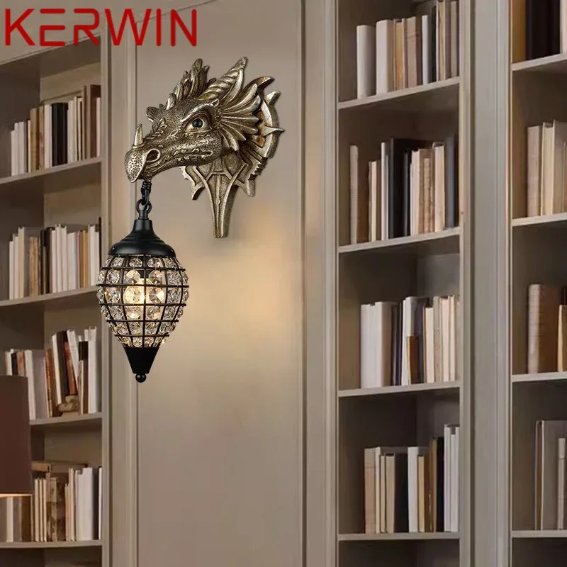 KERWIN Nordic Animal Wall Lamp American Retro Living Room Bedroom Creative Western Restaurants Cafes Homestay Decorative Light
KERWIN Nordic Animal Wall Lamp American Retro Living Room Bedroom Creative Western Restaurants Cafes Homestay Decorative Light