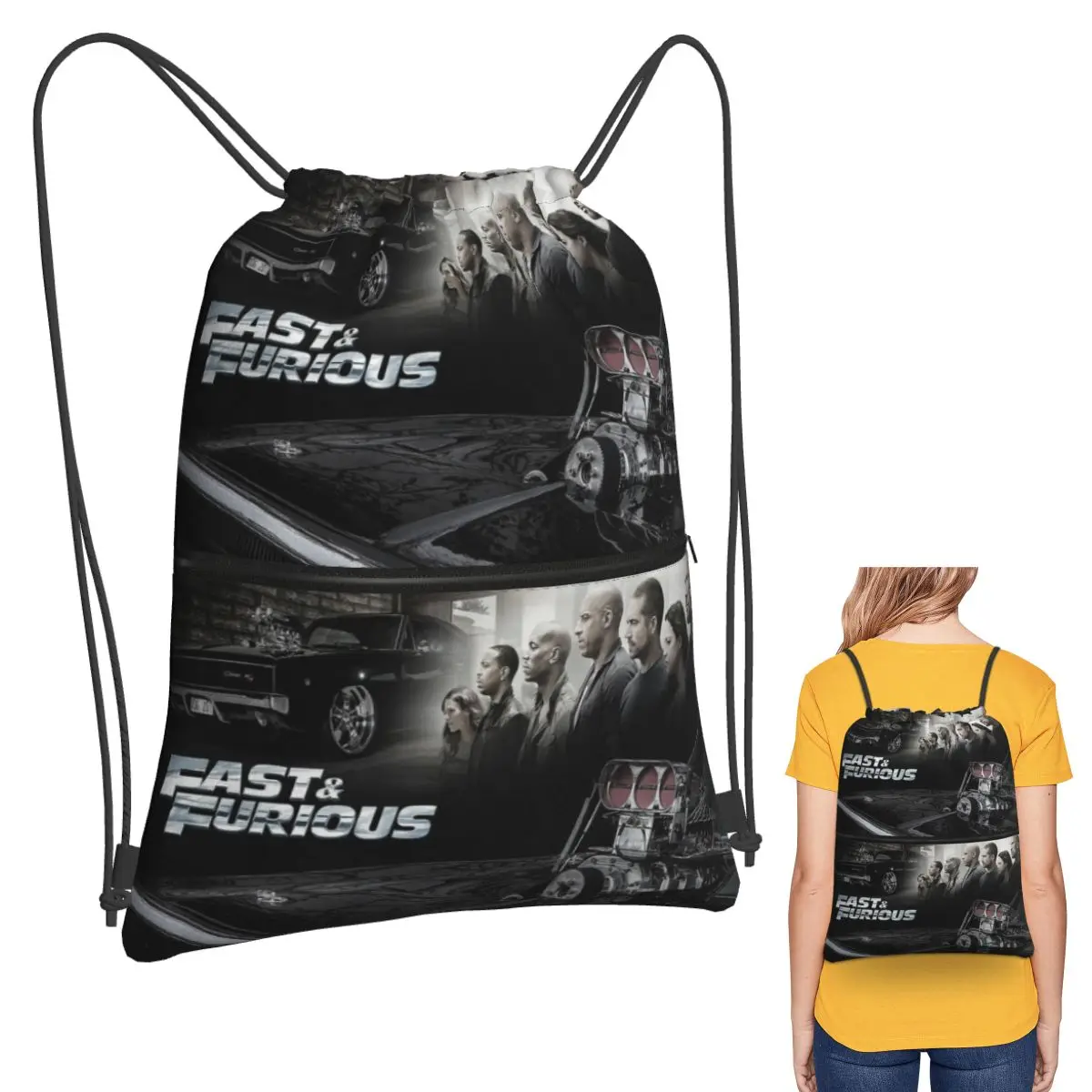 Fast And Furious Backpacks Multi-function Drawstring Bundle Pocket Sports Bag Book Bags for Travel School
Fast And Furious Backpacks Multi-function Drawstring Bundle Pocket Sports Bag Book Bags for Travel School