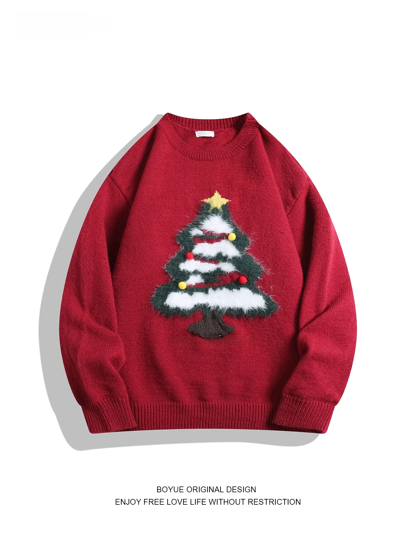 Свитер Boyue American Sle Fluffy Cisas Tree, круглый вырез, повседневный, свободный крой, для мужчин и женщин, вязаный, модный, теплый, зимний
Свитер Boyue American Sle Fluffy Cisas Tree, круглый вырез, повседневный, свободный крой, для мужчин и женщин, вязаный, модный, теплый, зимний