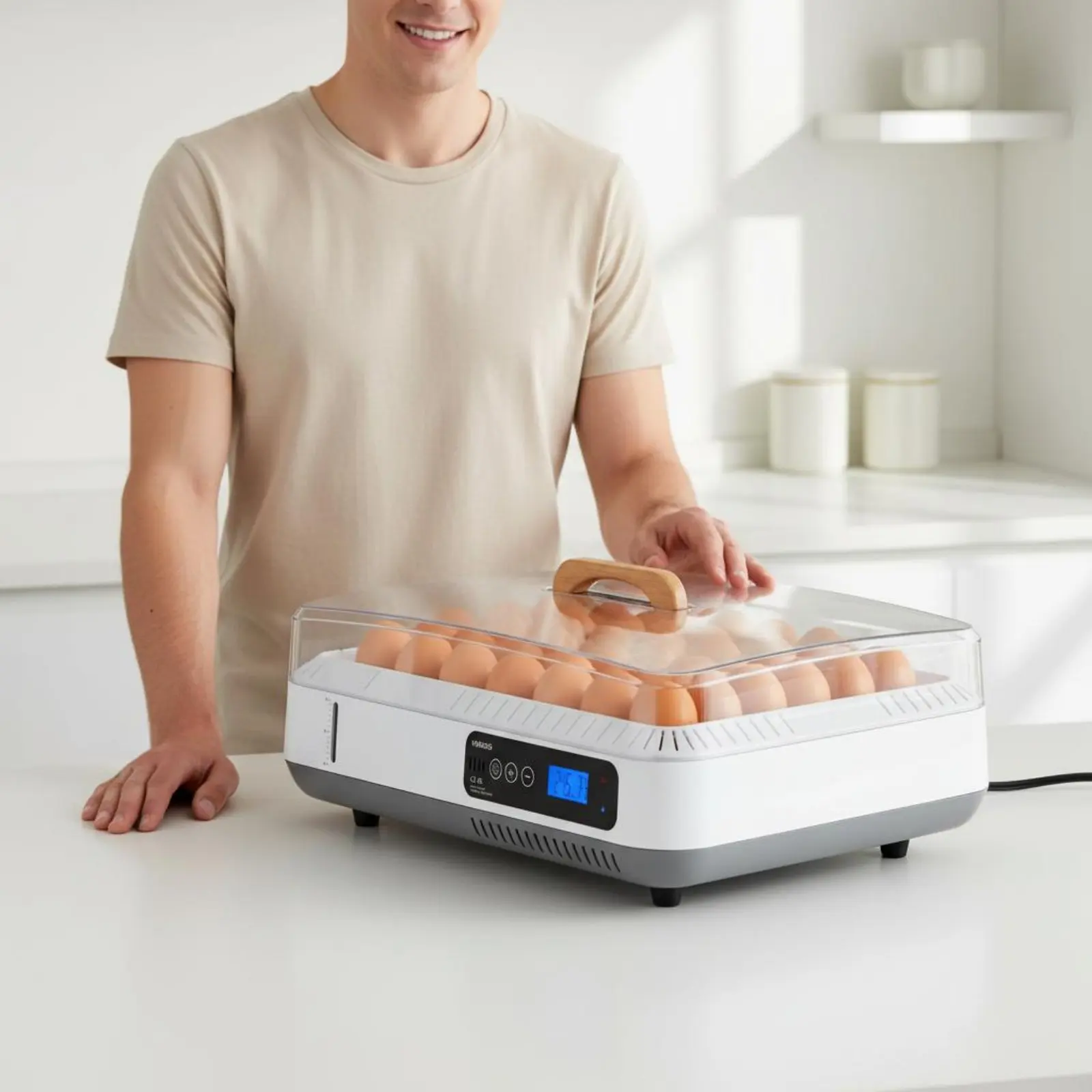 Chicken Ovum Hatching Machine Low Water Alarm Automatic Ovum Hatchery Digital Avian Hatcher Transparent Cover for Educators
Chicken Ovum Hatching Machine Low Water Alarm Automatic Ovum Hatchery Digital Avian Hatcher Transparent Cover for Educators