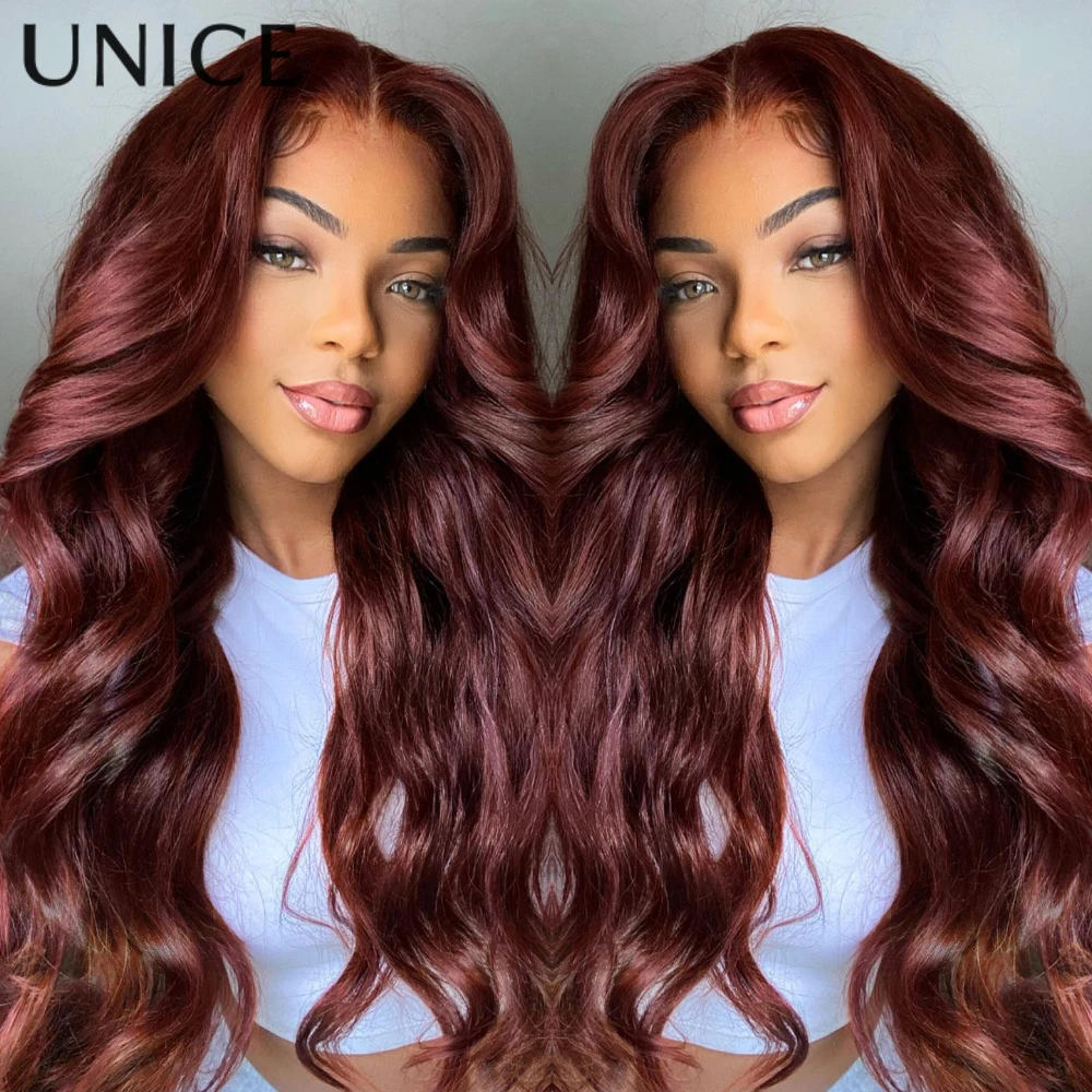 UNice 7x5 Lace Reddish Brown Body Wave Wig 100% Human Hair Glueless Wig
UNice 7x5 Lace Reddish Brown Body Wave Wig 100% Human Hair Glueless Wig