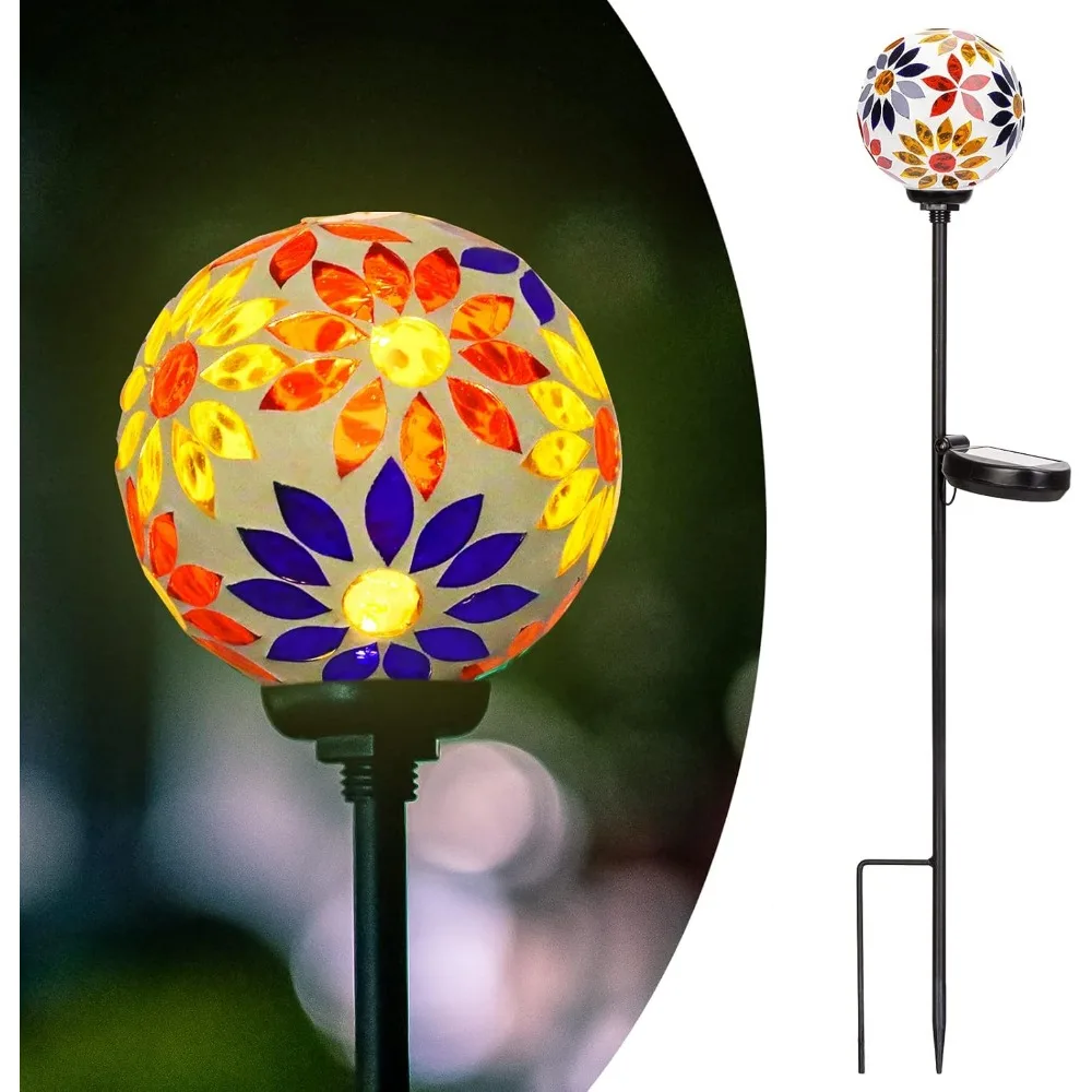 Afirst Solar Lights Outdoor Decorative - Solar Gazing Ball Mosaic Garden Stakes Flower Decorative Lights Waterproof for Pathway
Afirst Solar Lights Outdoor Decorative - Solar Gazing Ball Mosaic Garden Stakes Flower Decorative Lights Waterproof for Pathway