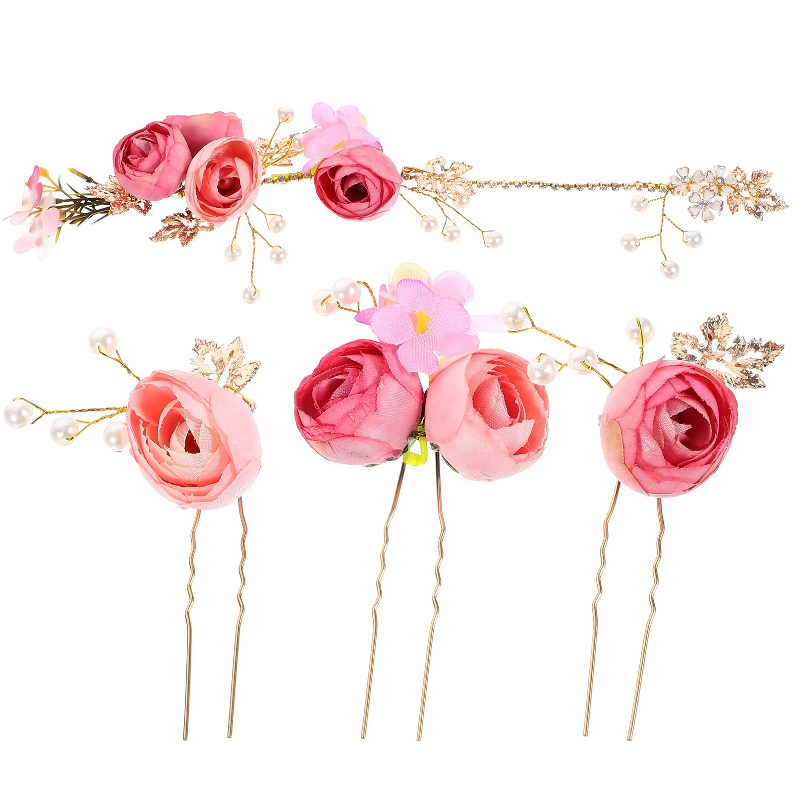 4 pcs Imitation Flower Hairpin Bridal Pins Bridesmaid Clips Wedding Hairpins Handmade Flowers Crystal Decorations Fabric Alloy
4 pcs Imitation Flower Hairpin Bridal Pins Bridesmaid Clips Wedding Hairpins Handmade Flowers Crystal Decorations Fabric Alloy