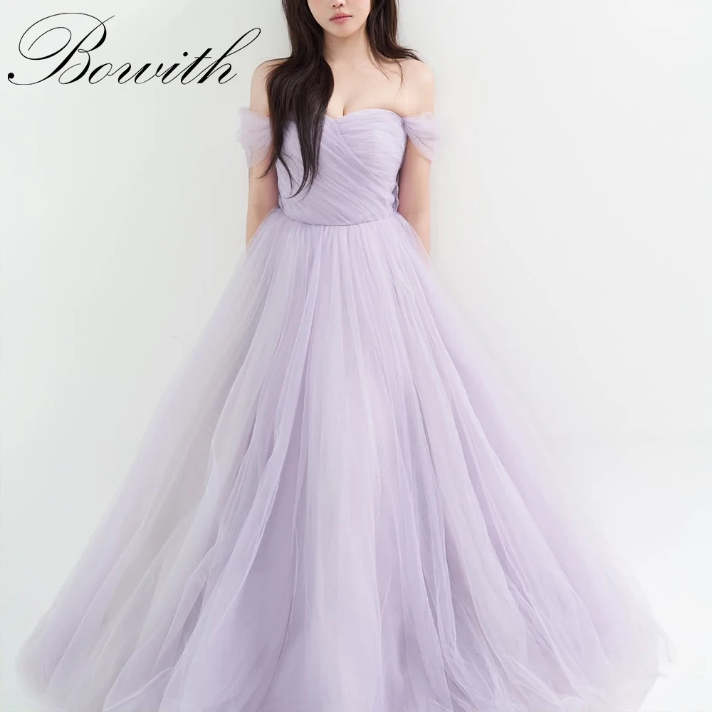 Bowith Lavender Korean Wedding Dresses Customized Off the Shoulder Bridal Wedding Snap Dresses Evening Party Dresses
Bowith Lavender Korean Wedding Dresses Customized Off the Shoulder Bridal Wedding Snap Dresses Evening Party Dresses