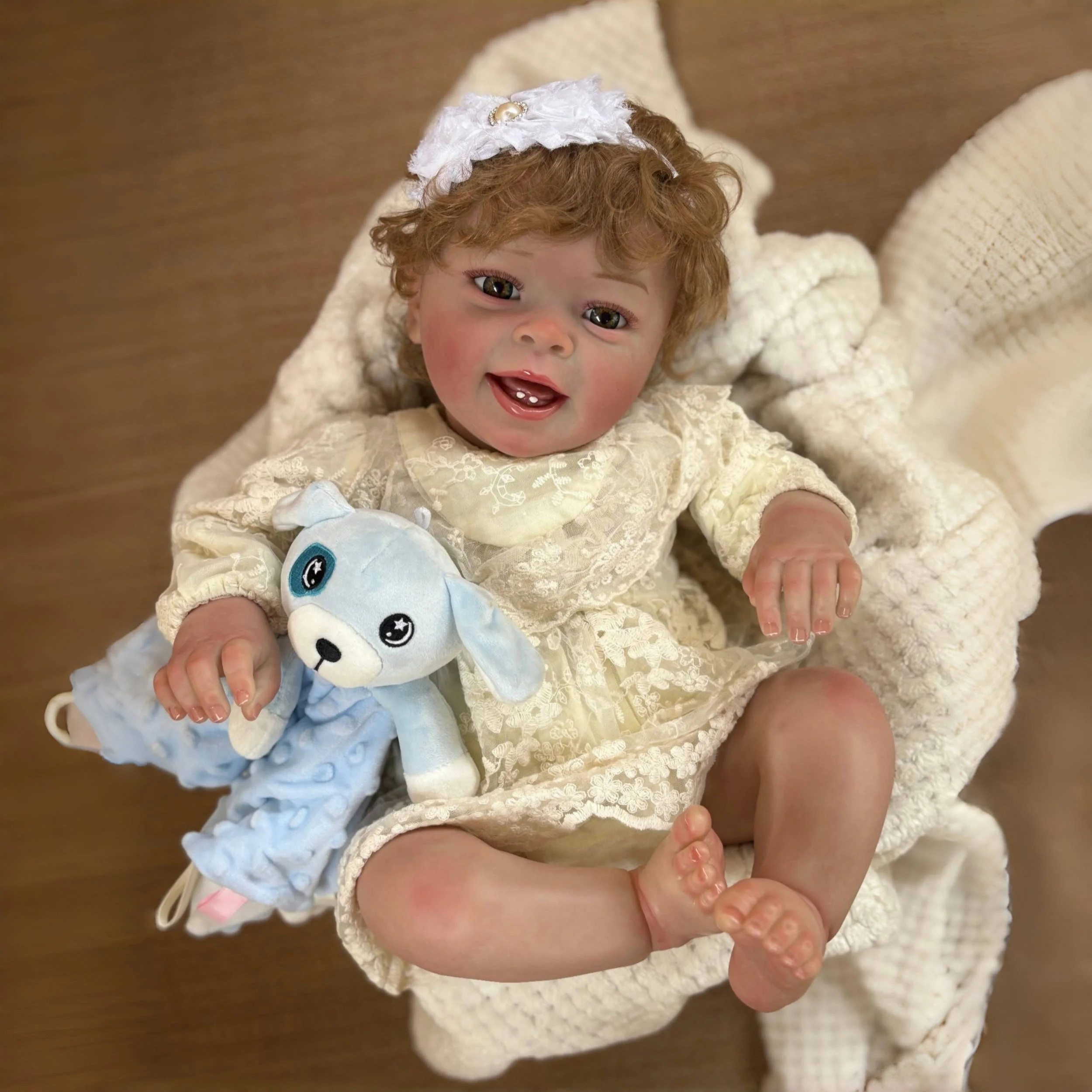 20-22 Inch Yannick with Tooth Reborn Baby Doll Handmade Painted 3D Skin Soft Cloth Body Reborn Baby dolls for Children‘s Gifts
20-22 Inch Yannick with Tooth Reborn Baby Doll Handmade Painted 3D Skin Soft Cloth Body Reborn Baby dolls for Children‘s Gifts