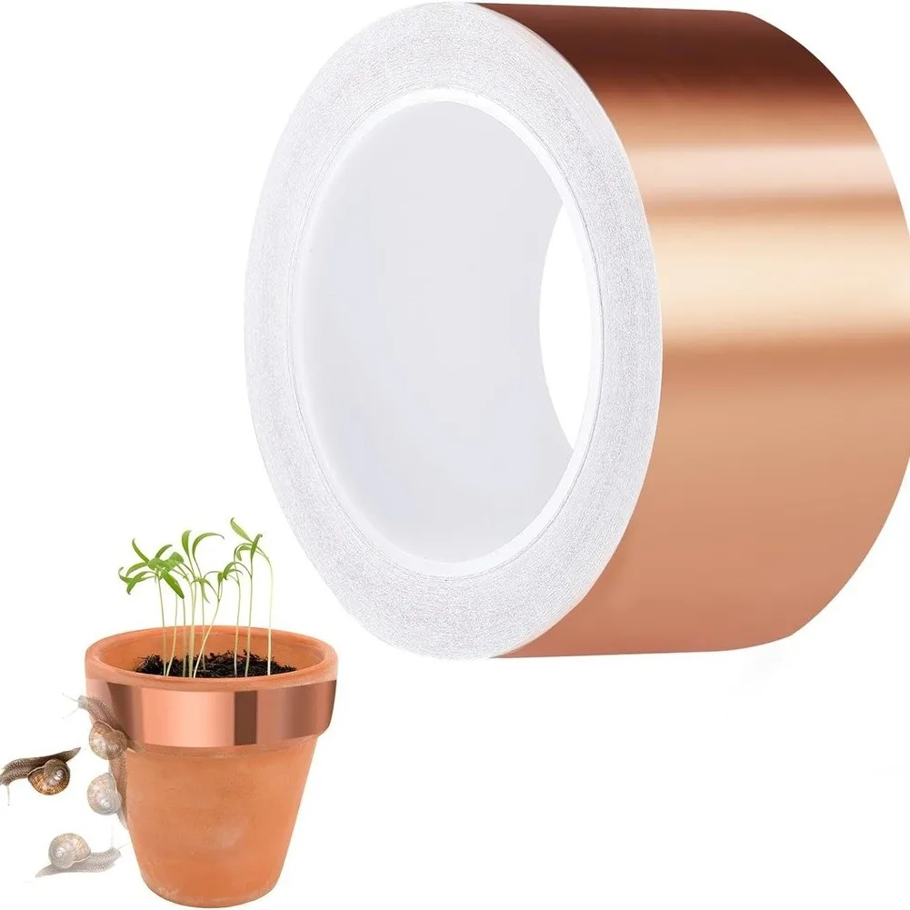 Copper Tape Barrier for Snail and Slug Exclusion on Garden Structures Such as Planters Beds Edging and Support Frames
Copper Tape Barrier for Snail and Slug Exclusion on Garden Structures Such as Planters Beds Edging and Support Frames