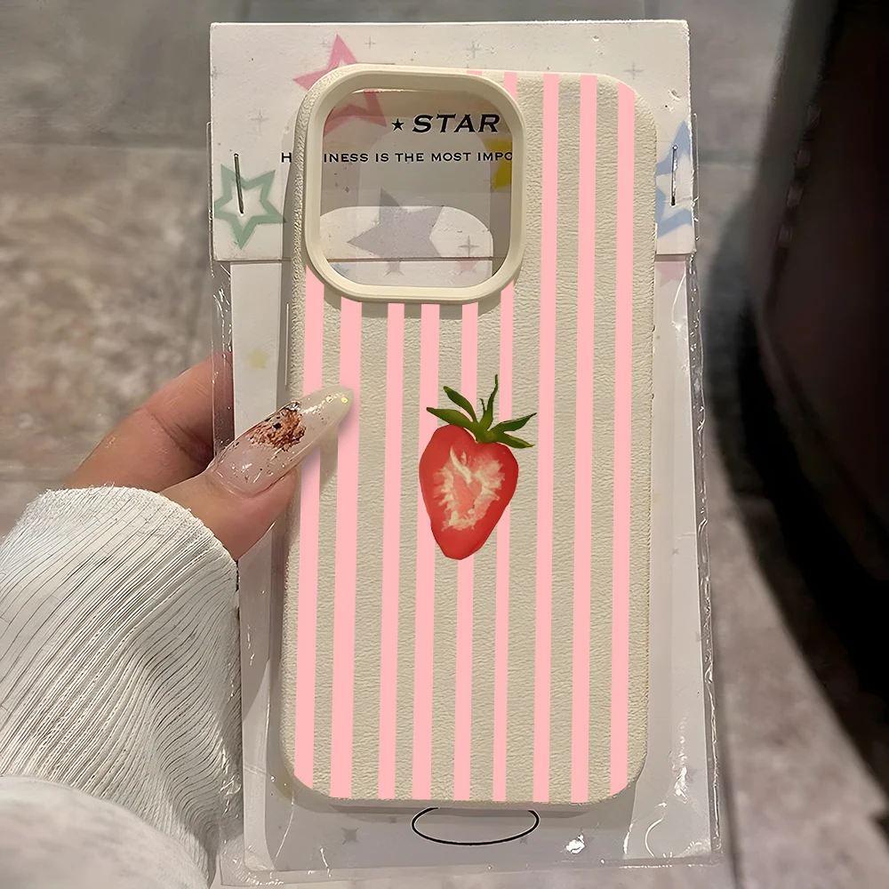 Pink Stripe And Strawberry Pattern Phone Case For iPhone 11 12 13 14 15 16 17 Pro Max 14 15 Plus Air X Xs XR Lychee Soft Cover
Pink Stripe And Strawberry Pattern Phone Case For iPhone 11 12 13 14 15 16 17 Pro Max 14 15 Plus Air X Xs XR Lychee Soft Cover