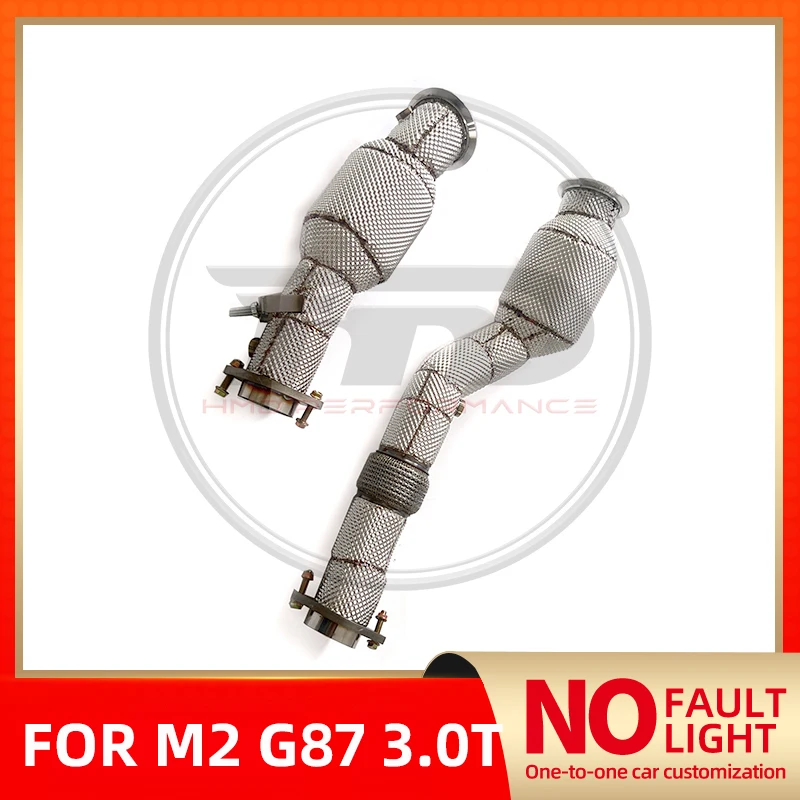 HMD No Fault Light Downpipe for BMW M2 G87 3.0T With Heat shield High Flow Performance Exhaust System Stainless Steel Auto Parts
HMD No Fault Light Downpipe for BMW M2 G87 3.0T With Heat shield High Flow Performance Exhaust System Stainless Steel Auto Parts