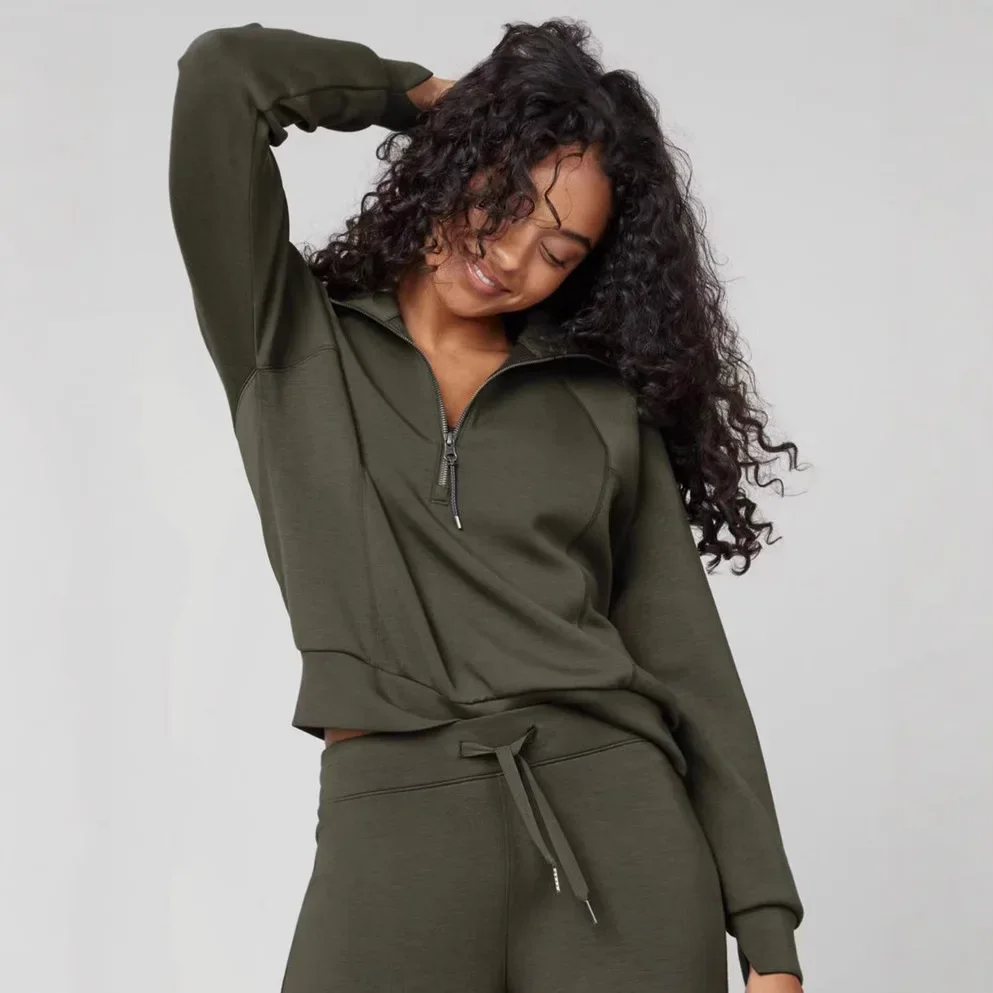 Spring New Versatile Fashion Casual Women's Long-sleeved Zipper Solid Color Commuter Trousers Suit Women
Spring New Versatile Fashion Casual Women's Long-sleeved Zipper Solid Color Commuter Trousers Suit Women