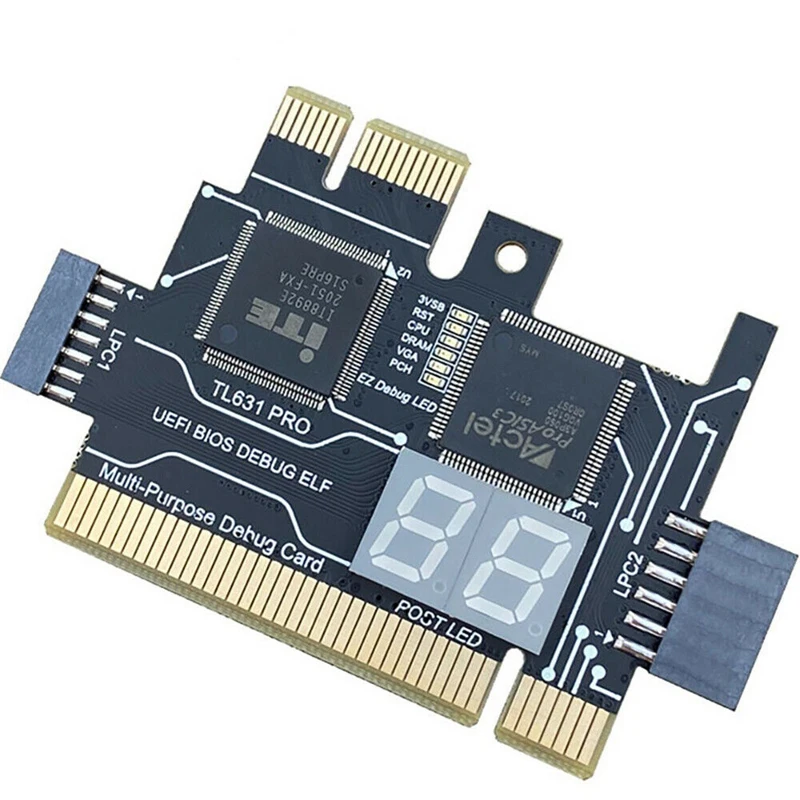 TL631 Pro Многофункциональный настольный ноутбук LPC-DEBUG Почтовая карта PCI PCI-E Mini PCI-E Тестер диагностического анализатора материнской платы
TL631 Pro Многофункциональный настольный ноутбук LPC-DEBUG Почтовая карта PCI PCI-E Mini PCI-E Тестер диагностического анализатора материнской платы