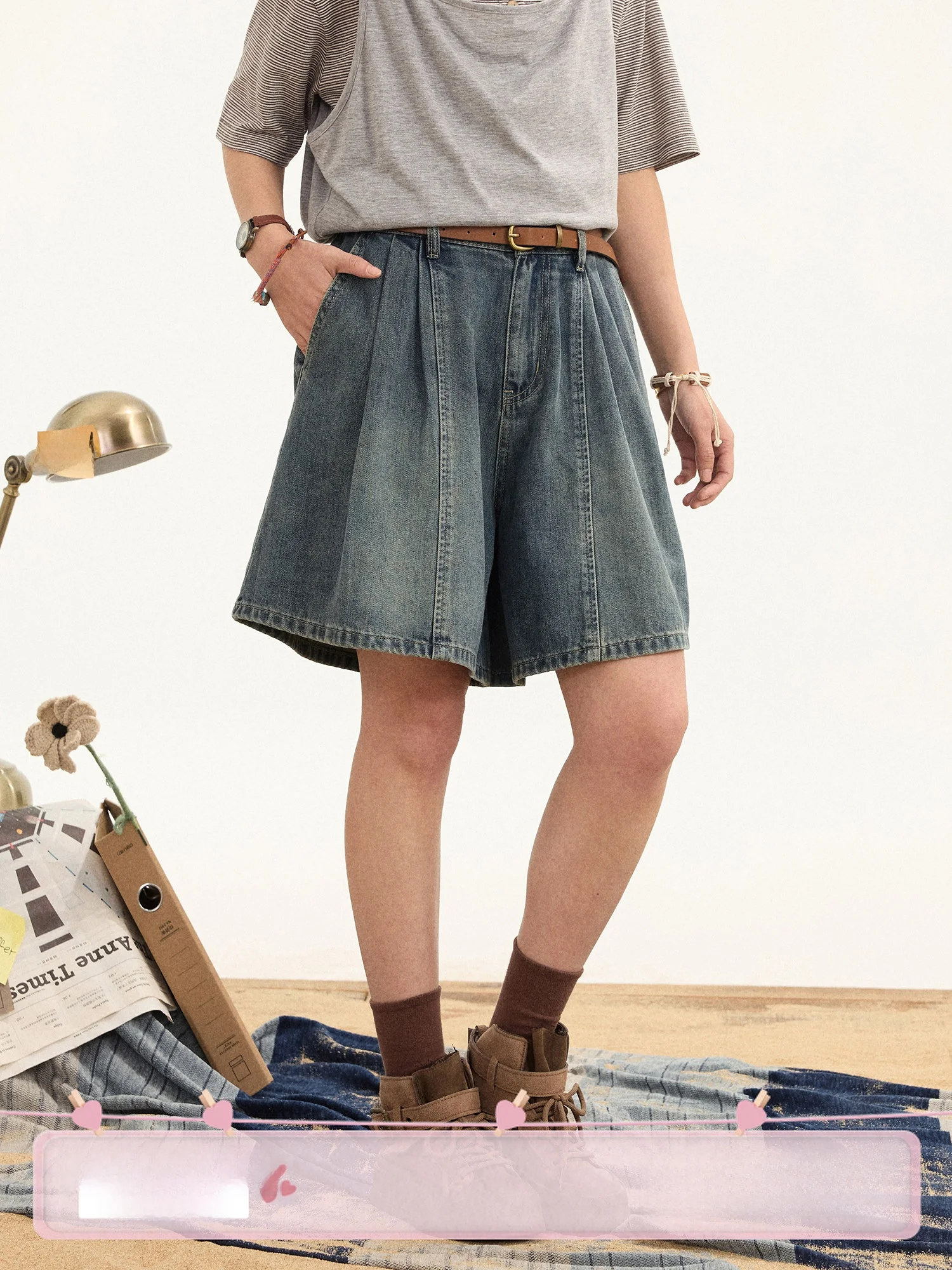 Washed Vintage A-Line Denim Skirt Pants Summer Loose Fit Casual Style Natural Waist Wide Leg Jeans Skort by HOTHORSE
Washed Vintage A-Line Denim Skirt Pants Summer Loose Fit Casual Style Natural Waist Wide Leg Jeans Skort by HOTHORSE