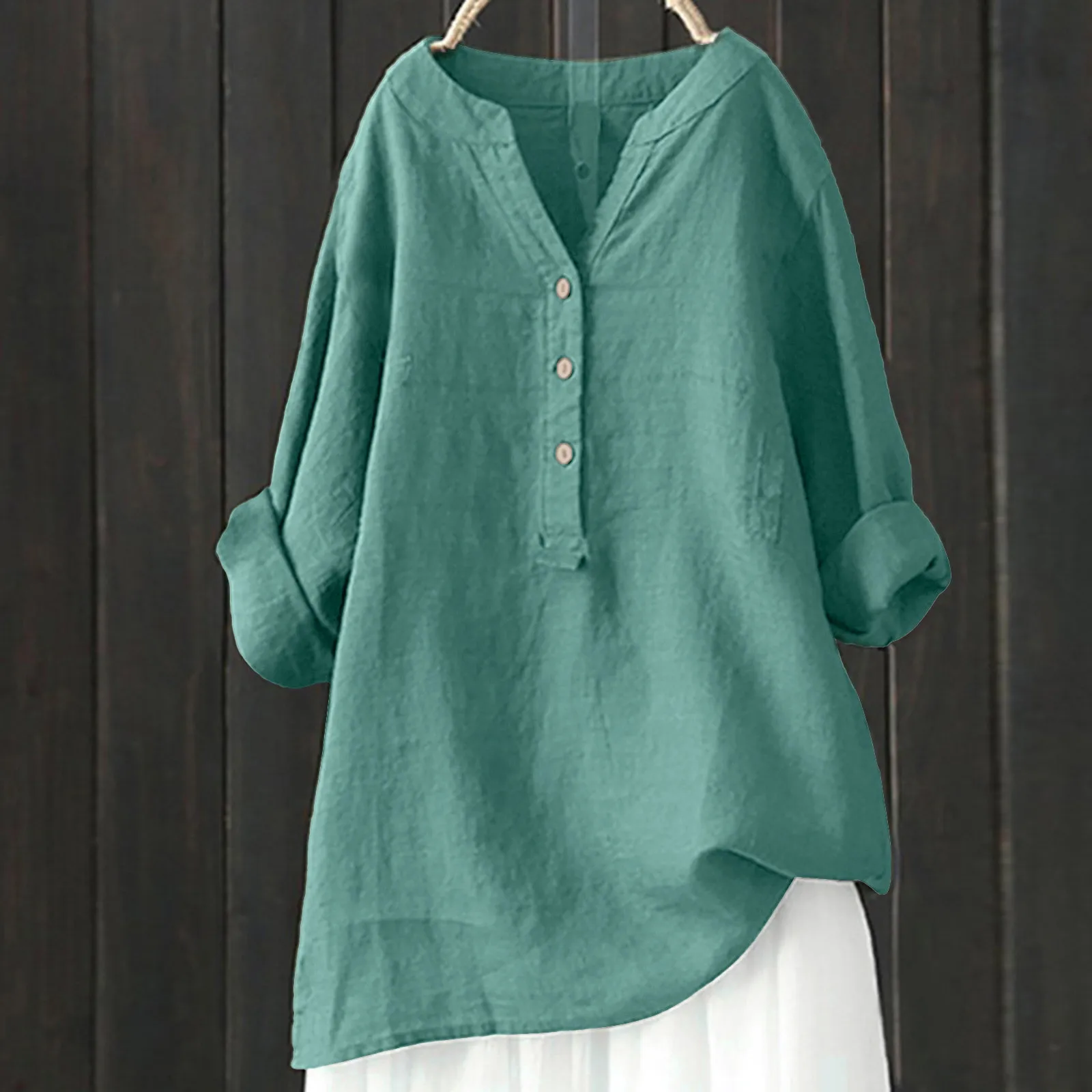Autumn Elegant Casual Loose Cotton Linen Blouse Plus Size Shirt Women Long Sleeved Oversize Blouse Vintage Loose Blusas Spring
Autumn Elegant Casual Loose Cotton Linen Blouse Plus Size Shirt Women Long Sleeved Oversize Blouse Vintage Loose Blusas Spring