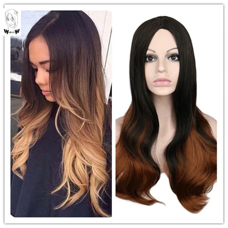 Women Synthetic Long Wavy Ombre Black Brown Natural Heat Resistant Breathable Hair Wigs Cosplay Party Costume
Women Synthetic Long Wavy Ombre Black Brown Natural Heat Resistant Breathable Hair Wigs Cosplay Party Costume