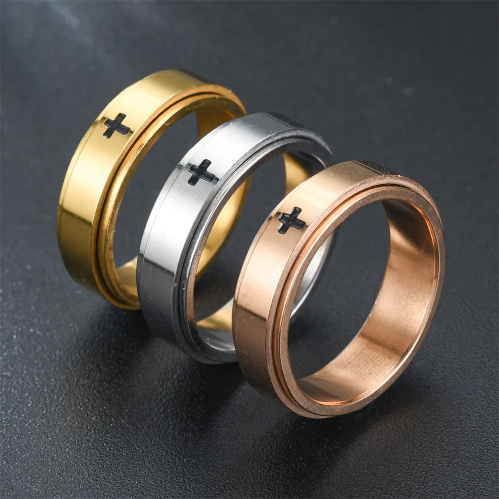Hot Selling Stainless Steel New Popular Rotatable Lovers Ring For Women Men Jewelry Gifts Size 6-11
Hot Selling Stainless Steel New Popular Rotatable Lovers Ring For Women Men Jewelry Gifts Size 6-11