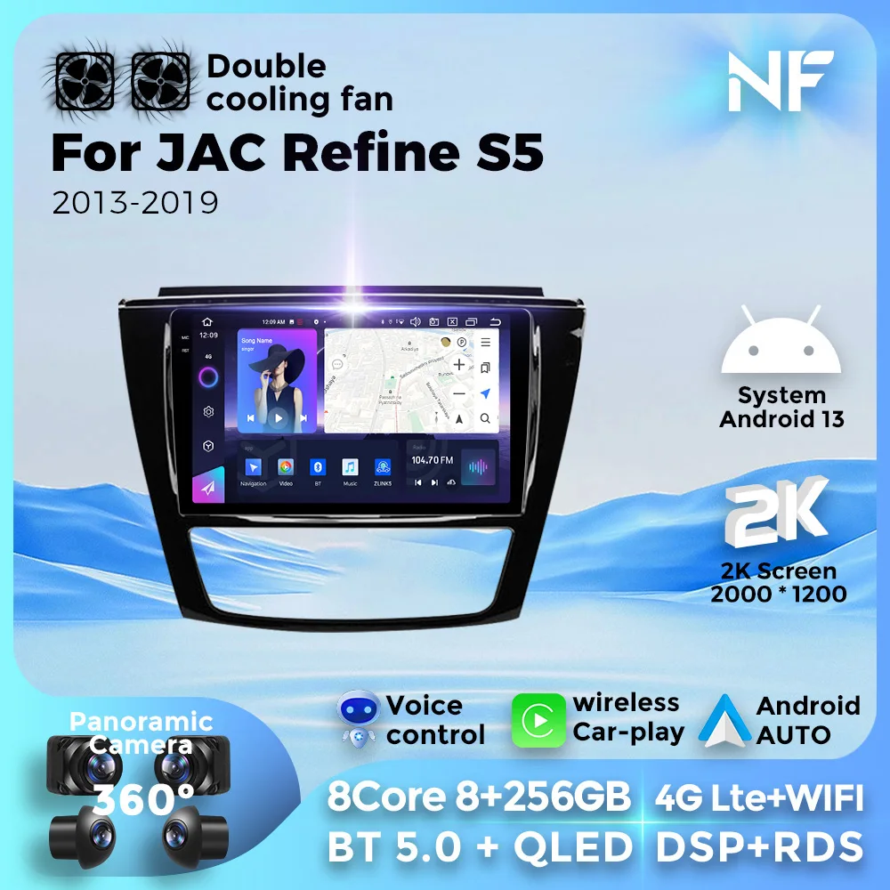 Автомагнитола на Android 13, мультимедийный видеоплеер, стерео навигация GPS для JAC Refine S5 2013 - 2019 для Carplay Auto BT5.0 4G WIFI
Автомагнитола на Android 13, мультимедийный видеоплеер, стерео навигация GPS для JAC Refine S5 2013 - 2019 для Carplay Auto BT5.0 4G WIFI