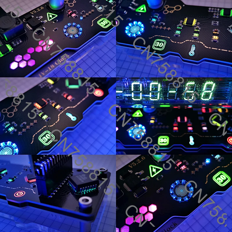 Nixie Table Display 5V With Touch Keys,VFD IV18 Vacuum Fluorescent Tube Clock Cyberpunk RGB LED
Nixie Table Display 5V With Touch Keys,VFD IV18 Vacuum Fluorescent Tube Clock Cyberpunk RGB LED