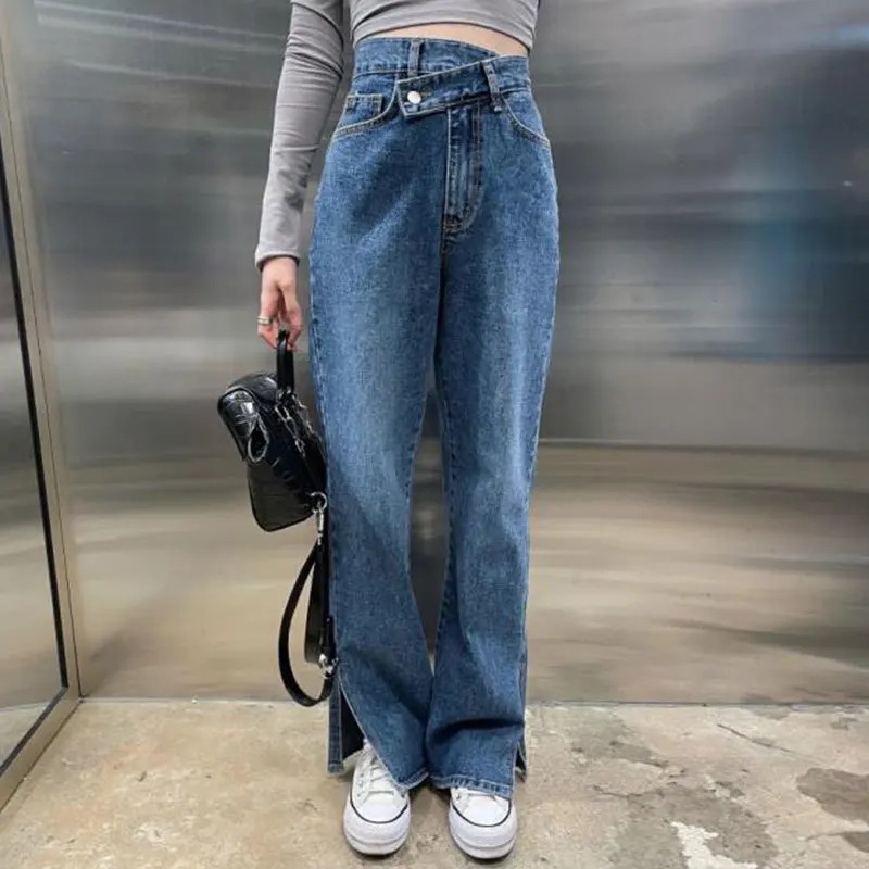 Jeans for Women 2023 New High Waisted Straight Split Zippers Baggy Jeans Casual Vintage Korean Fashion Streetwear Jeans
Jeans for Women 2023 New High Waisted Straight Split Zippers Baggy Jeans Casual Vintage Korean Fashion Streetwear Jeans