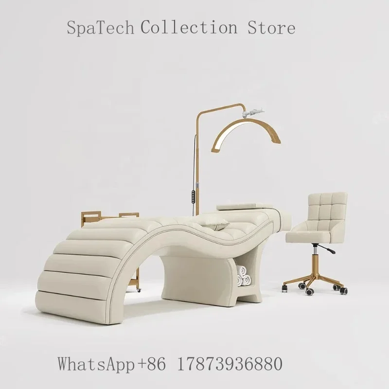 High-end Minimalist Pink S-shaped Massage Bed Eyelash Spa Beauty Salon Furniture
High-end Minimalist Pink S-shaped Massage Bed Eyelash Spa Beauty Salon Furniture