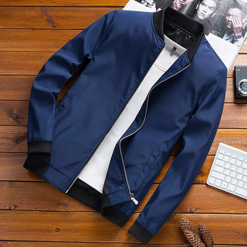 Bingchenxu Spring Men's Bomber Jackets Male Outwear Slim Fit Solid Color Coats Fashion Man Streetwear Baseball Jackets Clothing
Bingchenxu Spring Men's Bomber Jackets Male Outwear Slim Fit Solid Color Coats Fashion Man Streetwear Baseball Jackets Clothing