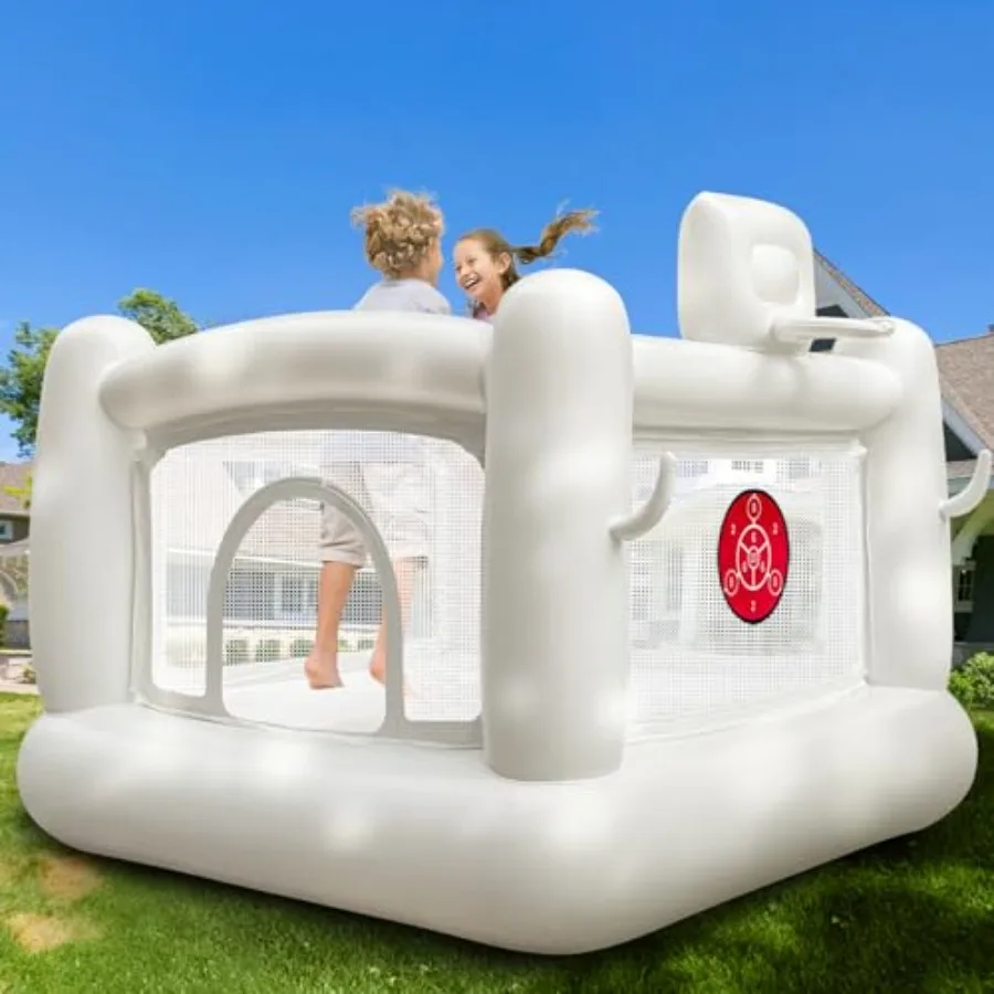 White Bounce House for Toddler Indoor Bouncy Castle Toddler Bounce House PVC Waterproof Materials Easy to Clean Outdoor Backyar
White Bounce House for Toddler Indoor Bouncy Castle Toddler Bounce House PVC Waterproof Materials Easy to Clean Outdoor Backyar