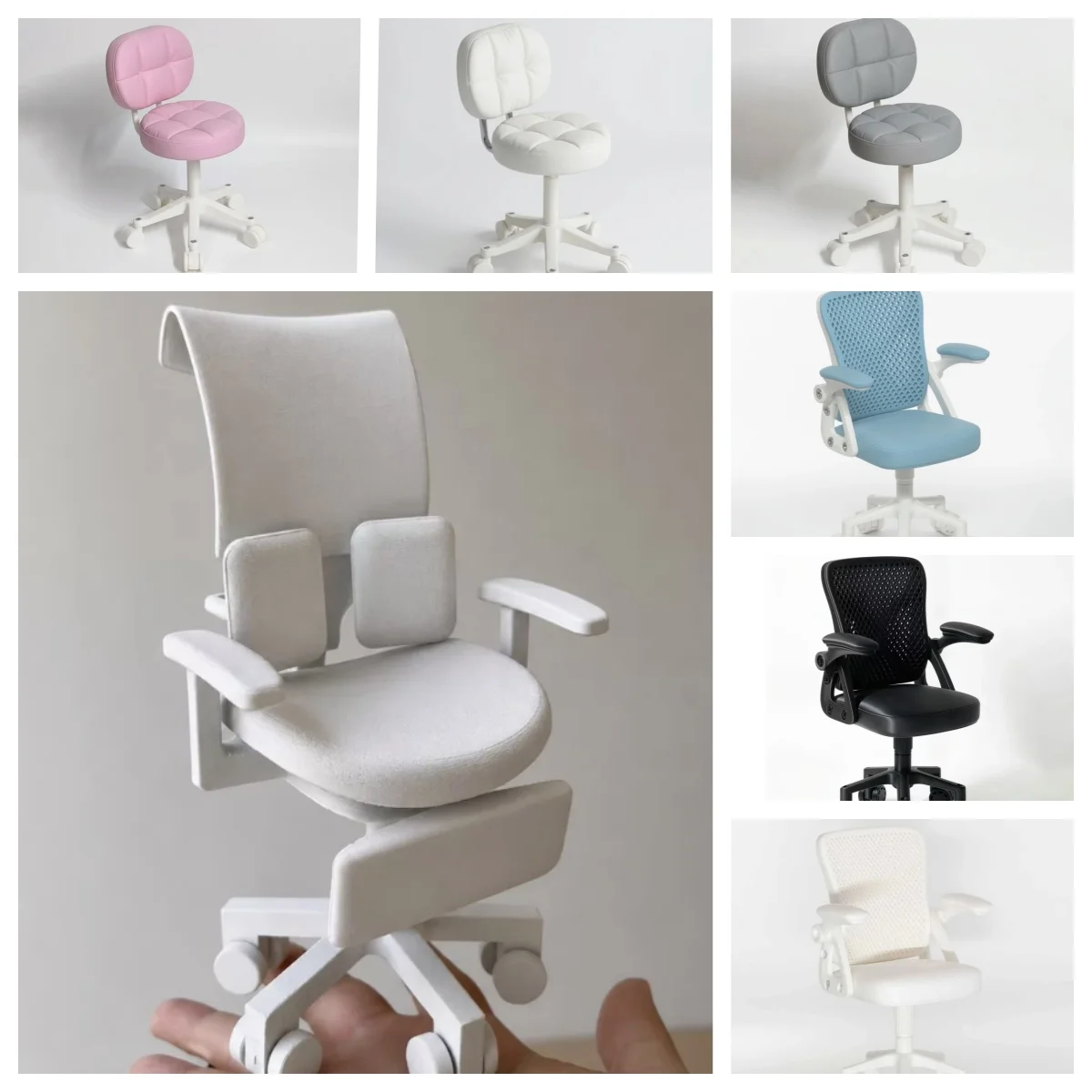 1:6 1:4 1:8 Swivel Gaming Chair for BJD - 3D Printed Ergonomic Office Chair with Wheels, Adjustable Size for BJD Doll
1:6 1:4 1:8 Swivel Gaming Chair for BJD - 3D Printed Ergonomic Office Chair with Wheels, Adjustable Size for BJD Doll
