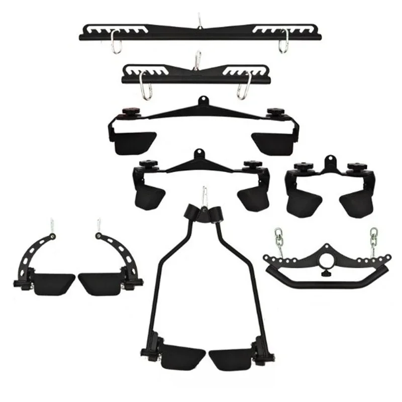 Pull back eight-piece set High and low pull rowing clip chest multi-functional artifact fitness equipment handle five-piece set
Pull back eight-piece set High and low pull rowing clip chest multi-functional artifact fitness equipment handle five-piece set