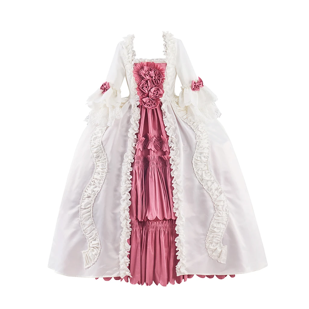 Robe a La Francaise 18th Century Baroque Rococo Lolita Bustle Dress Queen Marie Antoinette Ball Gown Theatre Reenactment Costume
Robe a La Francaise 18th Century Baroque Rococo Lolita Bustle Dress Queen Marie Antoinette Ball Gown Theatre Reenactment Costume