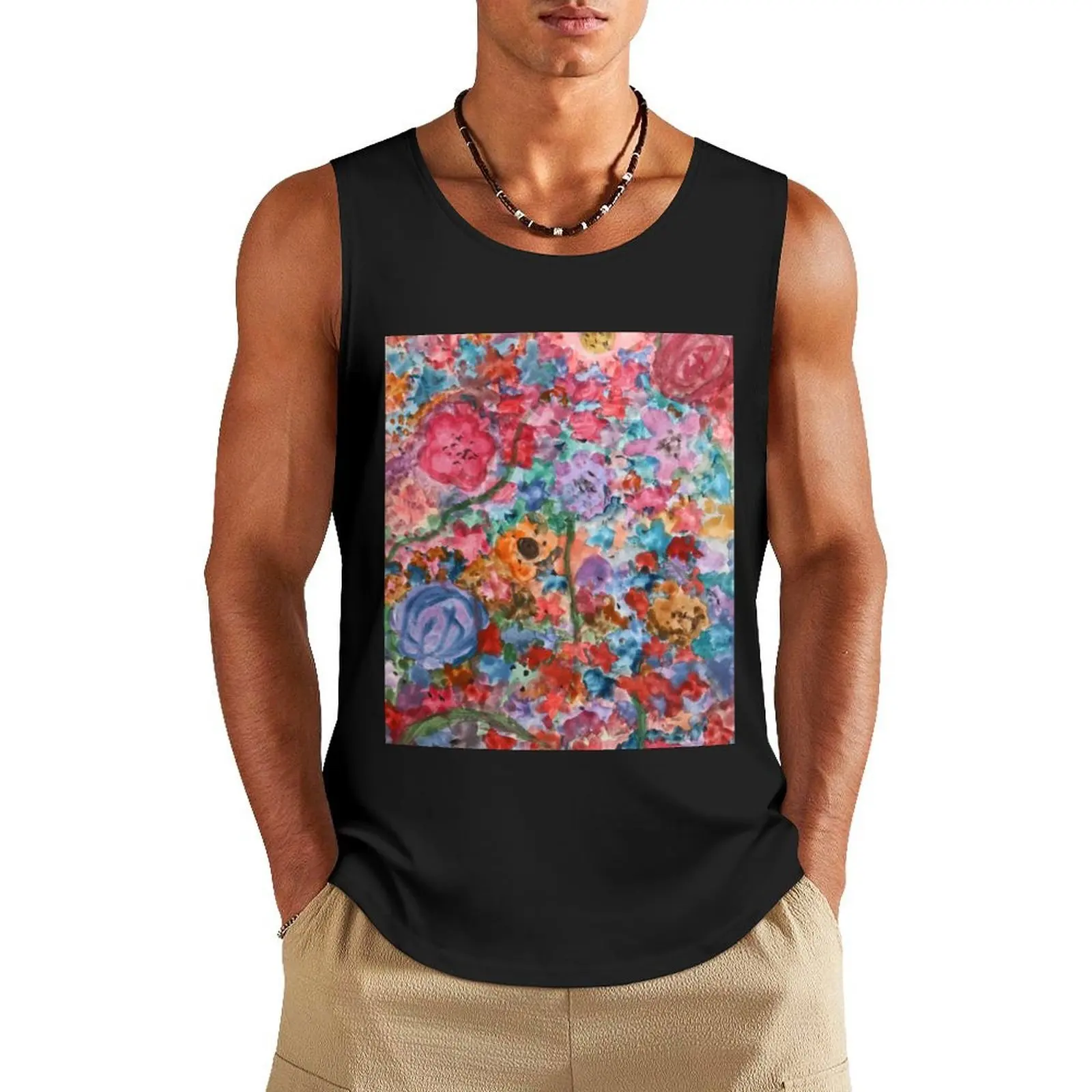 Floral. Roses and blooms handpainted in acrylic Tank Top Men's sports t-shirt basketball sleeveless jackets
Floral. Roses and blooms handpainted in acrylic Tank Top Men's sports t-shirt basketball sleeveless jackets