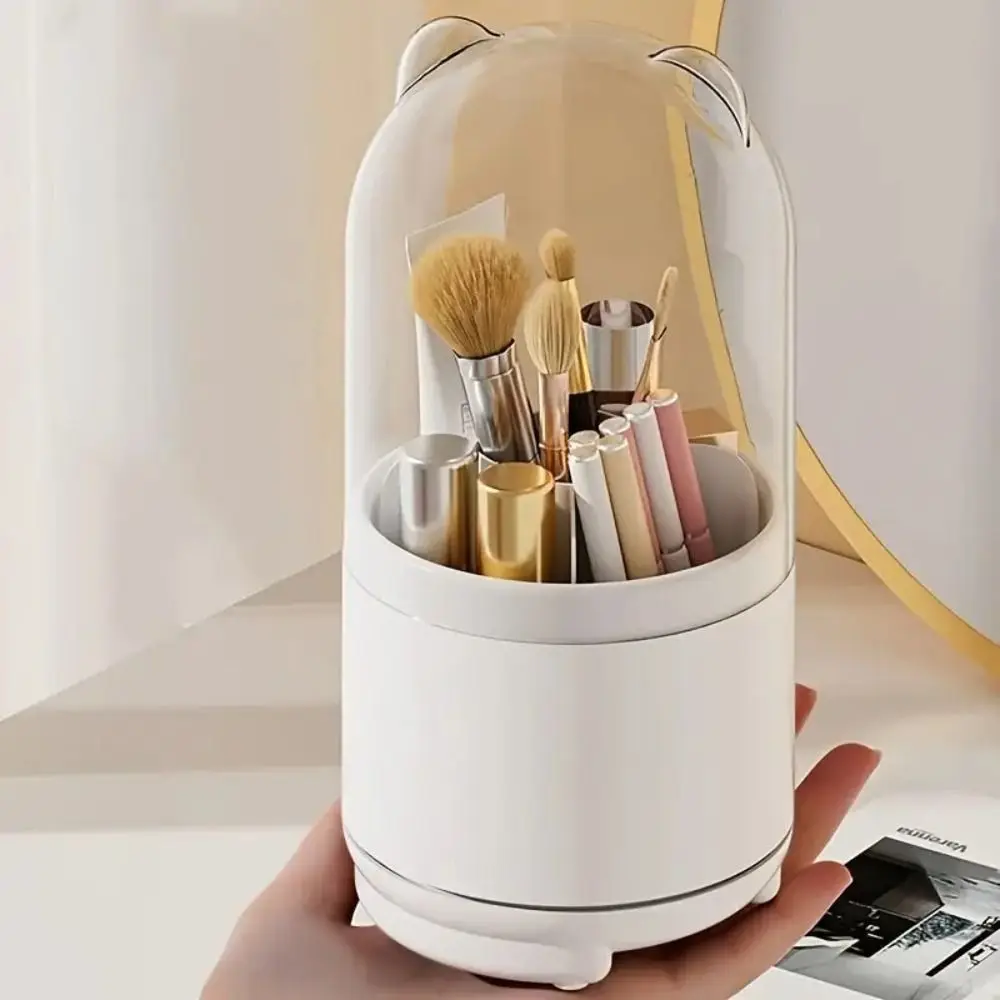 360° Rotary Makeup Brush Holder with Cover Luxury Transparent Lipstick Eyebrow Pencil Holder Dust-proof Large Capacity
360° Rotary Makeup Brush Holder with Cover Luxury Transparent Lipstick Eyebrow Pencil Holder Dust-proof Large Capacity