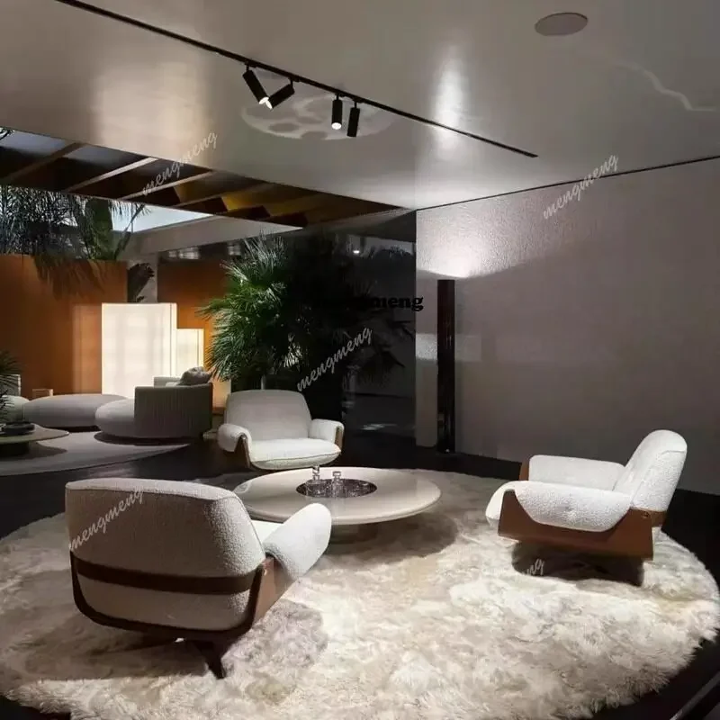 New arrive Italian designer single chair high-end living room balcony rotating leisure chair clubhouse villa lobby single sofa
New arrive Italian designer single chair high-end living room balcony rotating leisure chair clubhouse villa lobby single sofa