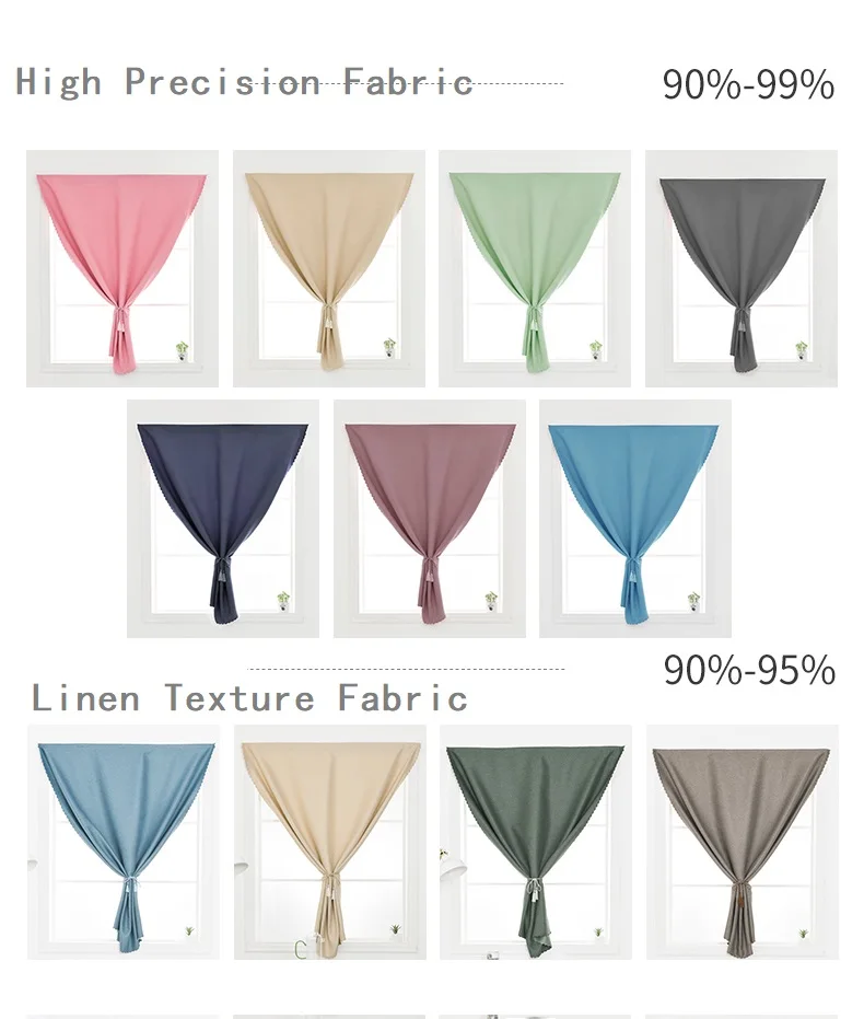 No Punch 100% Blackout Short Curtains Shading Anti UV Light Easy Install Bathroom Blackout Window Drapes for Kitchen Bedroom
No Punch 100% Blackout Short Curtains Shading Anti UV Light Easy Install Bathroom Blackout Window Drapes for Kitchen Bedroom