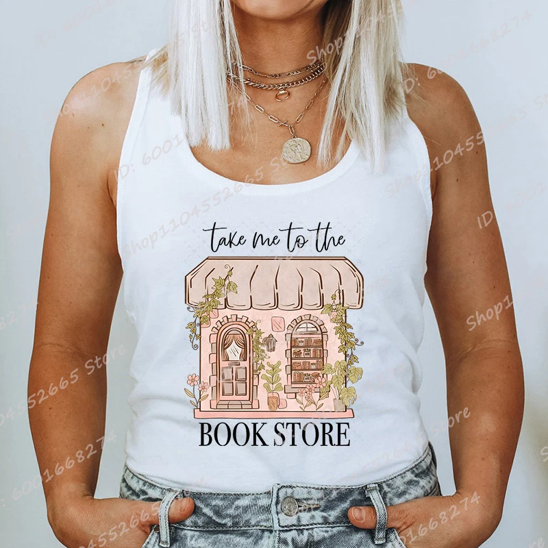 Book Lover Vest Take Me To The Book Store Letter Camisole For Women Summer Camisole Tops Casual Vest Tops Sleeveless T-shirts
Book Lover Vest Take Me To The Book Store Letter Camisole For Women Summer Camisole Tops Casual Vest Tops Sleeveless T-shirts