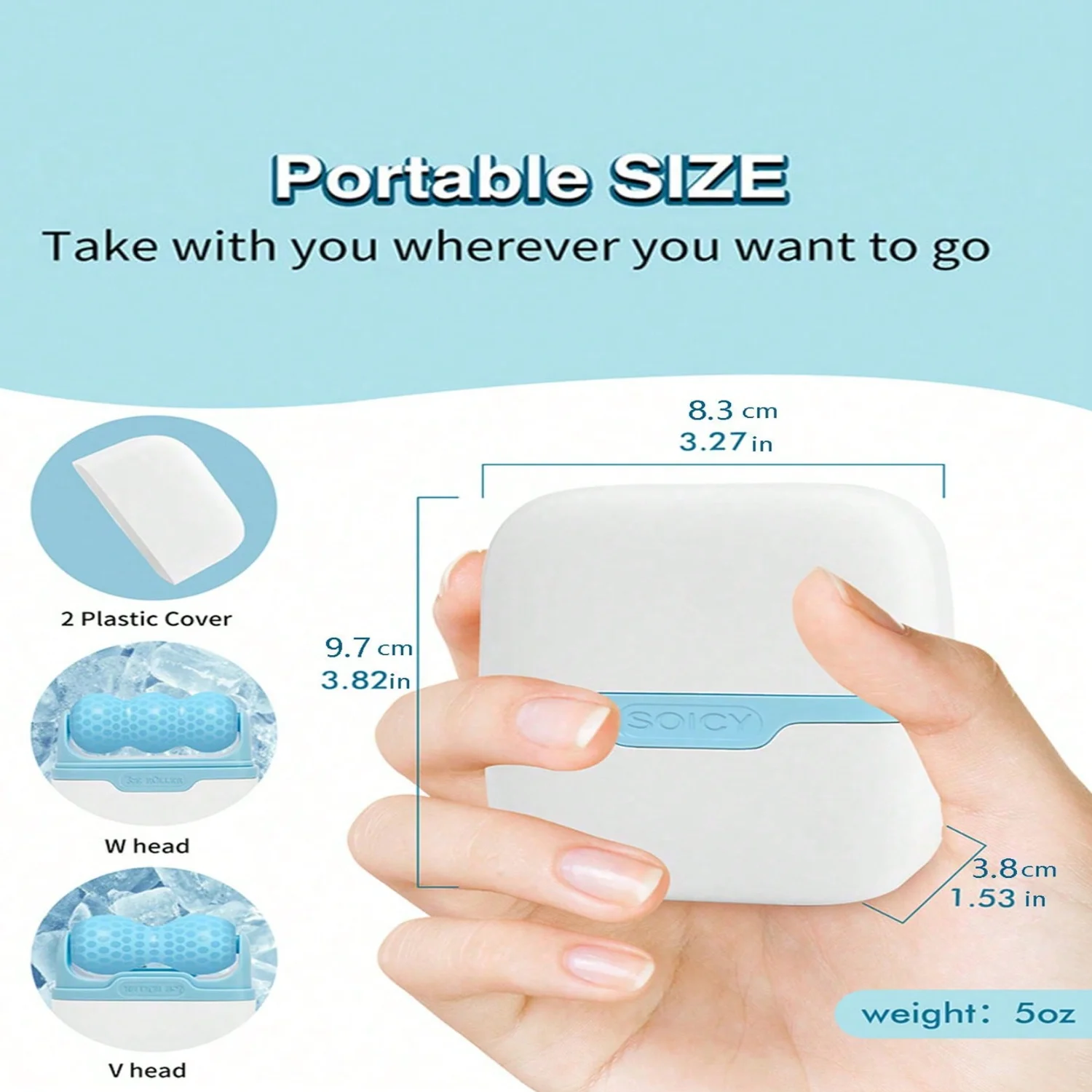 S30 Double Roller Facial Ice Compress Handheld Skin Rejuvenation Beauty Device Mini Double Head Microneedle Ice Roller,Please P
S30 Double Roller Facial Ice Compress Handheld Skin Rejuvenation Beauty Device Mini Double Head Microneedle Ice Roller,Please P