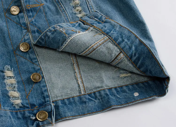 Men Denim Vests Jackets Waistcoats Light Blue Ripped Denim Coats Vests New Fashion Male Cotton Slim Black Jeans Waistcoats 6XL 103 Saae66fa557434e43b1acc436239c5ecd6