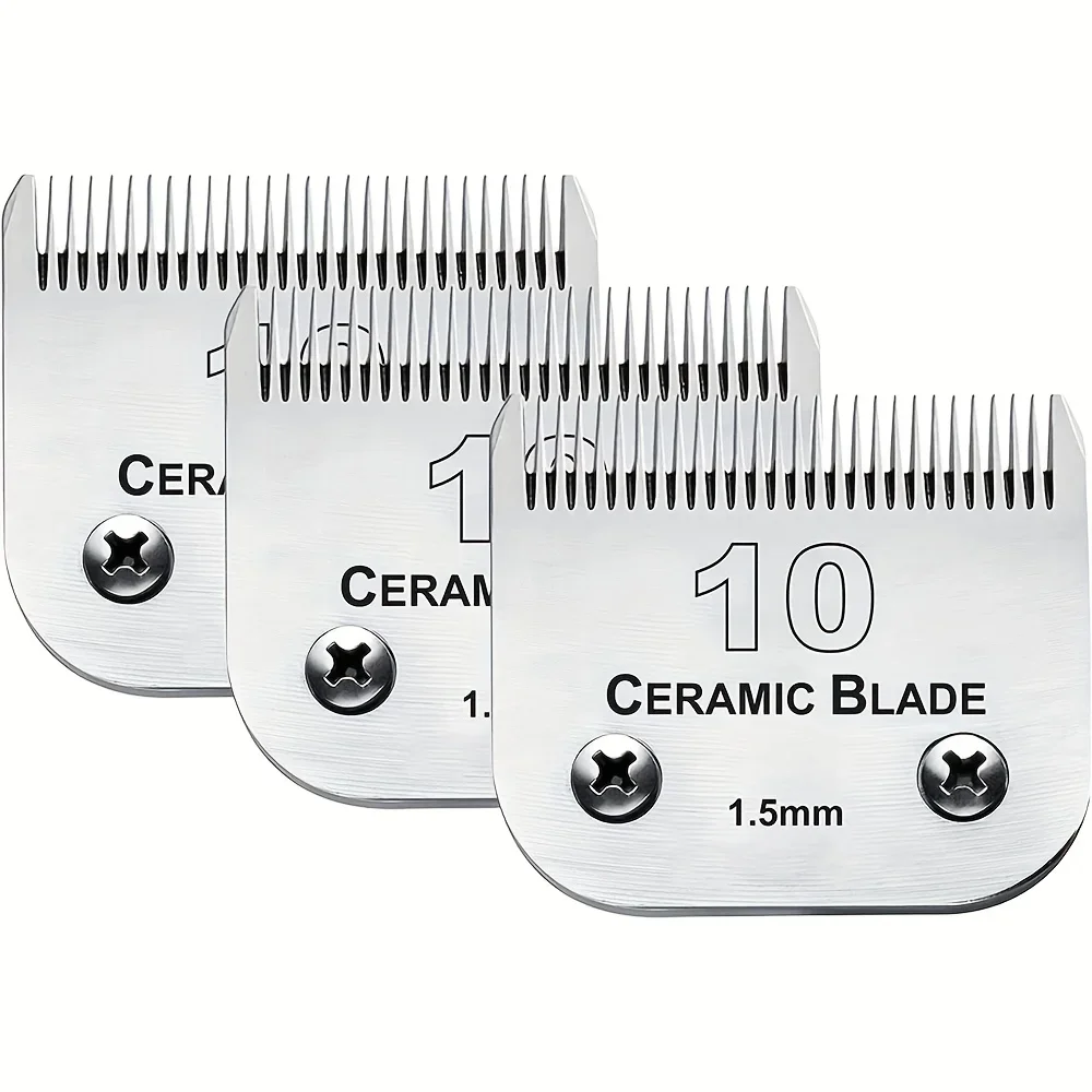 KEEHOME Set of Three 10-Blade Dog Grooming Blades That Work with Andis Clippers, Oster A5, And KM. These Detachable Stainless Steel
KEEHOME Set of Three 10-Blade Dog Grooming Blades That Work with Andis Clippers, Oster A5, And KM. These Detachable Stainless Steel