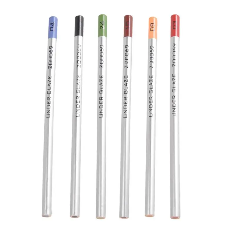 6Pcs Pencils Underglaze Pencils For Decorating Fused Glass And Under Glaze Ceramics Multi-Purpose
6Pcs Pencils Underglaze Pencils For Decorating Fused Glass And Under Glaze Ceramics Multi-Purpose