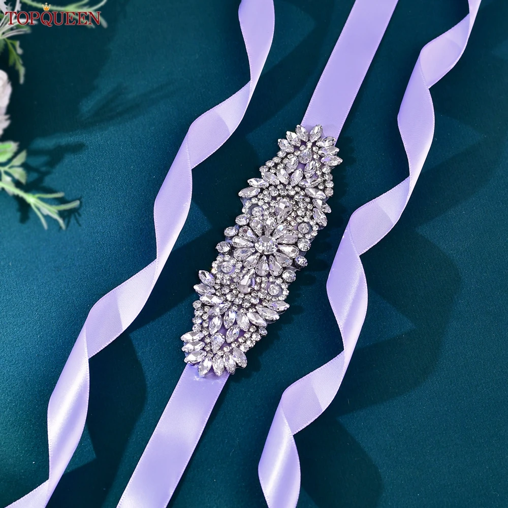 TOPQUEEN Silver Rhinestone Belt For Wedding Luxury Ladies Diamond Sash Women Party Gown Sash Applique Bridal Accessories S446
TOPQUEEN Silver Rhinestone Belt For Wedding Luxury Ladies Diamond Sash Women Party Gown Sash Applique Bridal Accessories S446