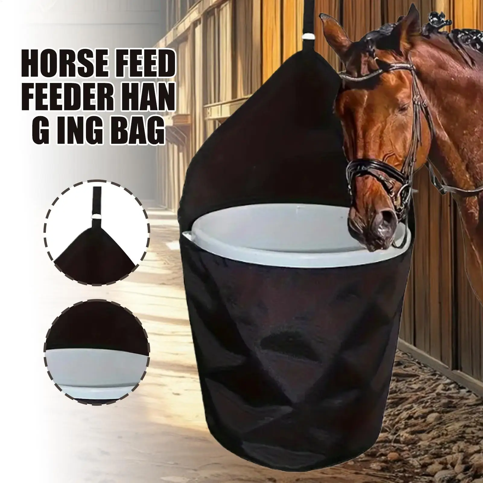 New Horse Feed Bag Hanging Bucket Holder Trailer Bag For 5 Gallon Water Bucket Horse Trailer Accessories Horse Feeder Bag Black
New Horse Feed Bag Hanging Bucket Holder Trailer Bag For 5 Gallon Water Bucket Horse Trailer Accessories Horse Feeder Bag Black