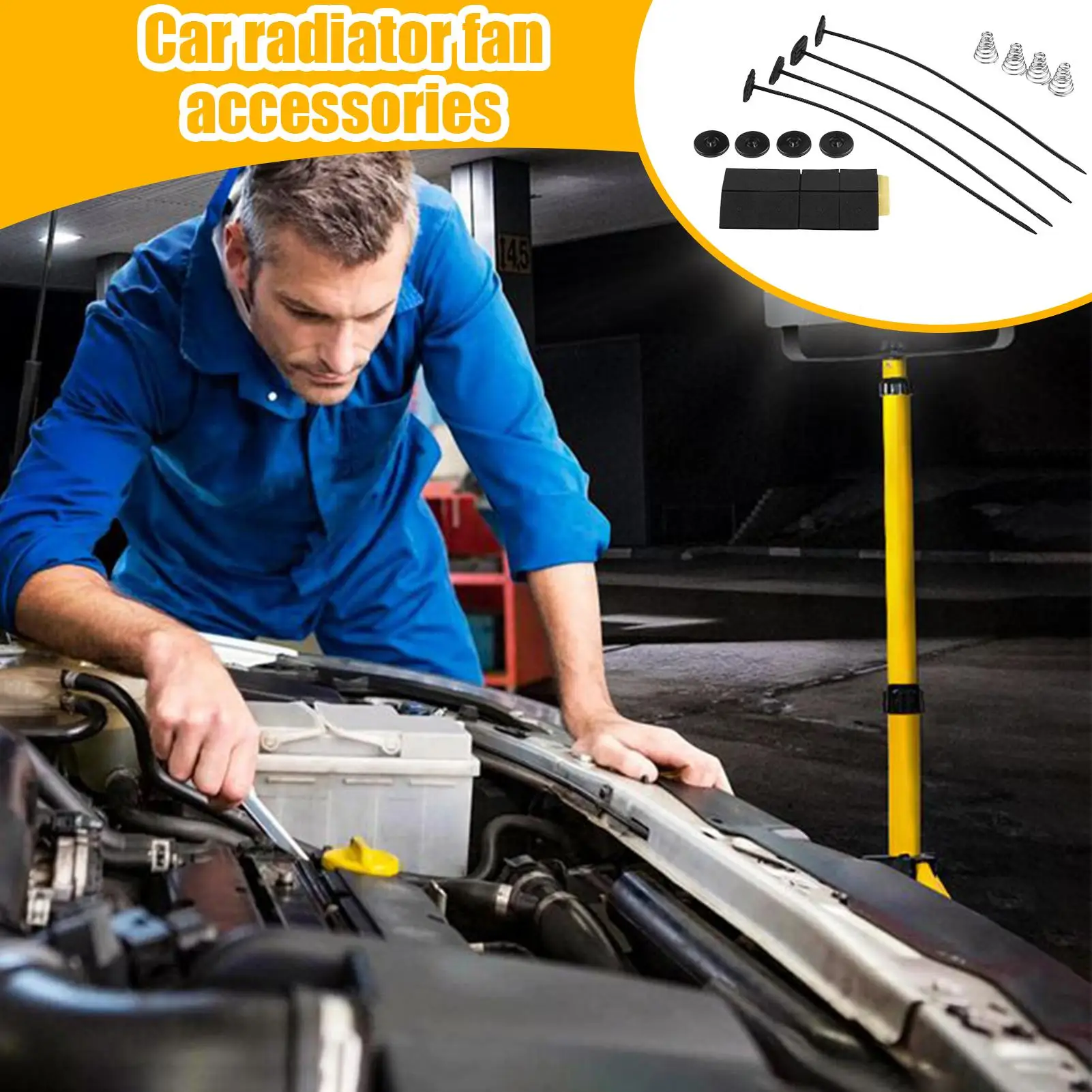 Car Radiator Accessories Vehicle Fan Accessories Anti-Slip Radiator Mounting Kit For Trailer Truck Vehicle Car RV
Car Radiator Accessories Vehicle Fan Accessories Anti-Slip Radiator Mounting Kit For Trailer Truck Vehicle Car RV